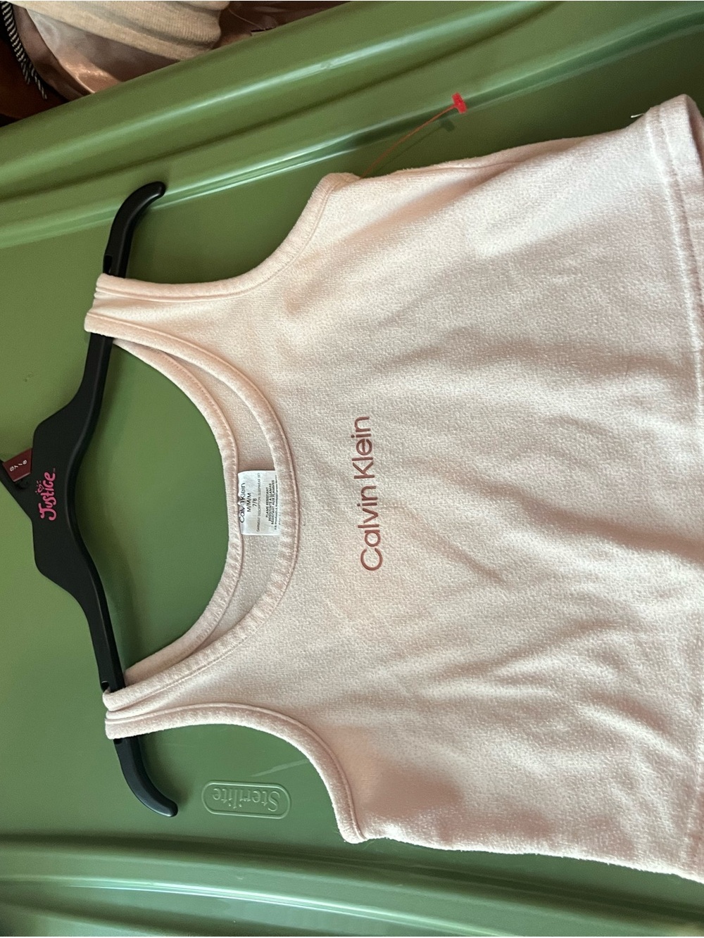 Calvin Klein Light Pink Girls' Sleeveless Tank Top